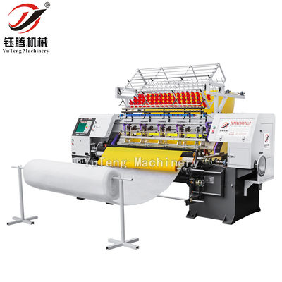 3.5KW PLC คอมพิวเตอร์ Multi Needle Quilting Machine ล็อคสไทช์
