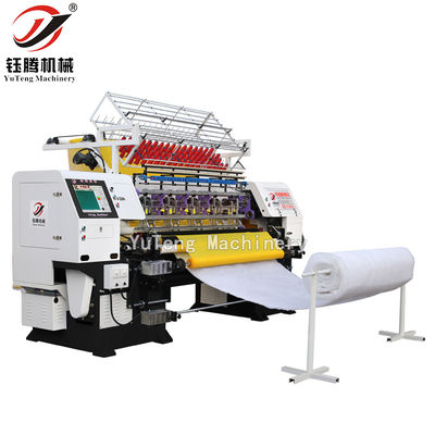 3.5KW PLC คอมพิวเตอร์ Multi Needle Quilting Machine ล็อคสไทช์
