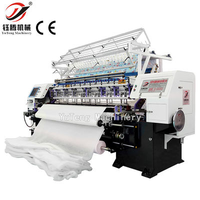 Lock Stitch คอมพิวเตอร์ Multi Needle Quilting Machine สําหรับผ้าห่มโซฟา