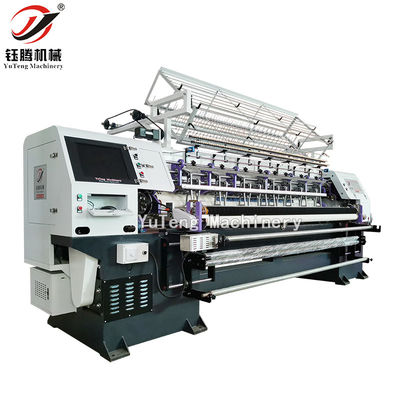 คอมพิวเตอร์ Quilting เครื่องขีดผ้าอ้อมเครื่องทําผ้าอ้อมเตียง Multi Needle Shuttle Quilting Machine