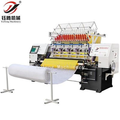 คอมพิวเตอร์ Multi Needles เครื่องเย็บสําหรับเสื้อผ้าผ้าที่นอน เครื่องล็อค Stitch Quilting Machine