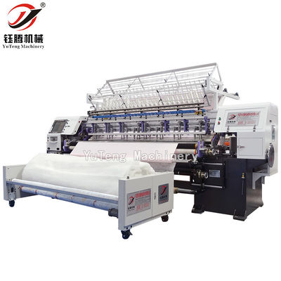 คอมพิวเตอร์ Multi Needle Lock Stitch Quilting Machine โรงงานผลิตเครื่องยางยางยางยางหลายเข็ม