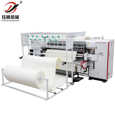 เครื่องจักรพนันคอมพิวเตอร์ Mattress Quilting เครื่องจักรพนัน Double Chain Stitch Multi Needle