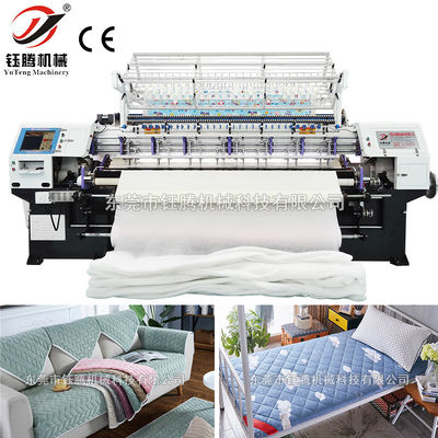 คอมพิวเตอร์ Multi Needle Quilt การทําเครื่องจักรความเร็วสูงสําหรับฝาโซฟา