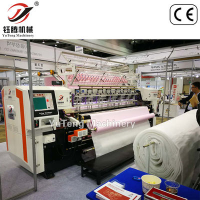 อุตสาหกรรมเครื่องคอมพิวเตอร์หัวเดียว Quilting Machine สําหรับการทําเนื้อผ้าบ้าน