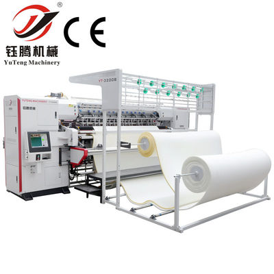 เครื่องทําหมอน 8kW เครื่องทําผ้าพันคอหลายเข็ม 2450 มม.