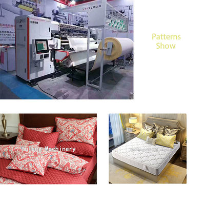 โรงงานใช้เครื่องคอมพิวเตอร์ Quilting Machine เครื่องเย็บผ้านอนสําหรับผลิตผ้าบ้าน
