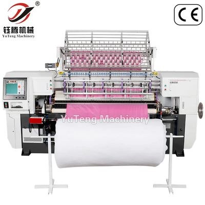 ความเร็วสูง Quilting เครื่องตัดเส้นอัตโนมัติ เครื่อง Quilting Multi Needle ที่ใช้คอมพิวเตอร์