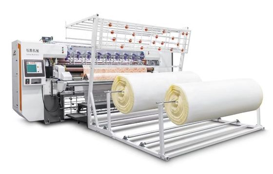 อุตสาหกรรม Ultra ความเร็วสูง Non Shuttle Multi Needle Quilting Machine สําหรับการทําหมอน