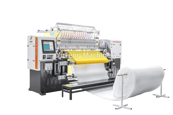 คอมพิวเตอร์อุตสาหกรรมสองแถว Rotary Hook Quilting Machine สําหรับการทําเสื้อผ้าหนังและ vanity