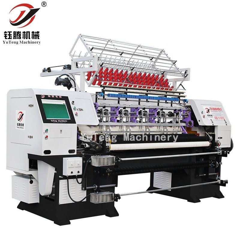 คอมพิวเตอร์ Multi Needles เครื่องเย็บสําหรับเสื้อผ้าผ้าที่นอน เครื่องล็อค Stitch Quilting Machine