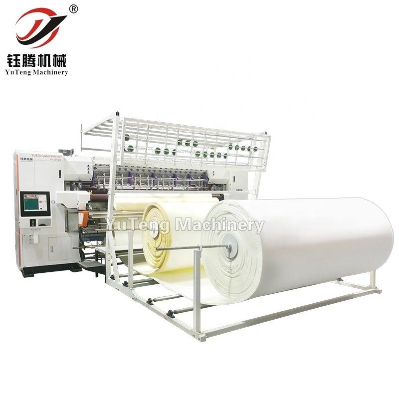 โรงงานใช้เครื่องคอมพิวเตอร์ Quilting Machine เครื่องเย็บผ้านอนสําหรับผลิตผ้าบ้าน