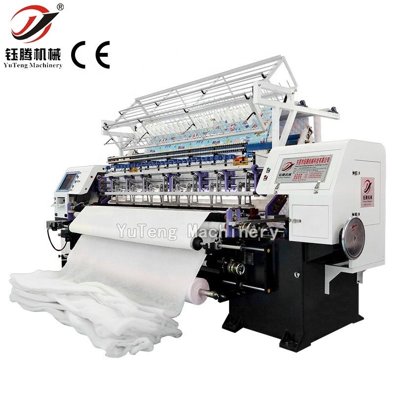 อัตโนมัติ 96 นิ้ว ความเร็วสูง Multi Needle Quilting Machine สําหรับผ้าห่มโซฟา Cover Quilt