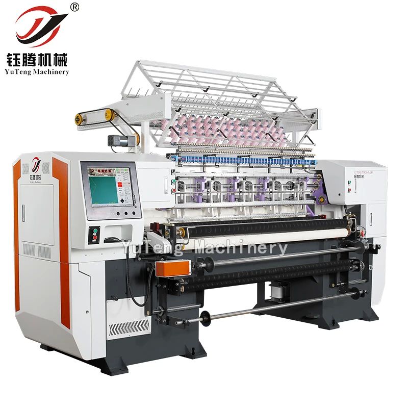 Yuteng Computerized Multi-Needle Flying Shuttle Quilting Machine สําหรับการผลิตอย่างรวดเร็ว