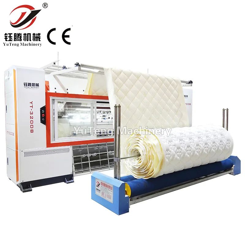 อัตโนมัติ 96 นิ้ว โรงงานใช้ Multi Needle Looper คอมพิวเตอร์ หมอนเครื่องนอน Quilting
